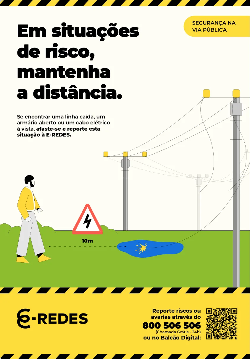 Em situações de risco, mantenha a distância