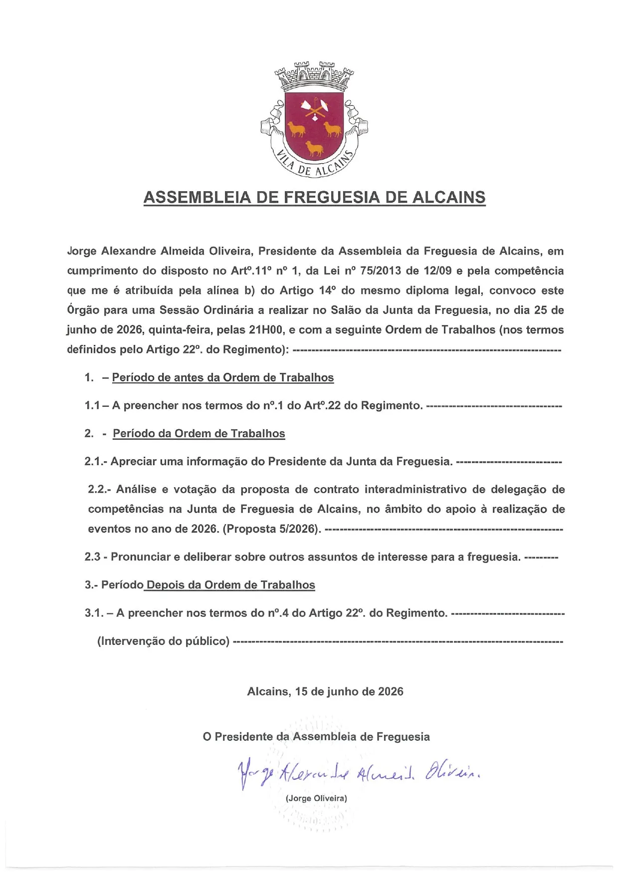 Convocatória
